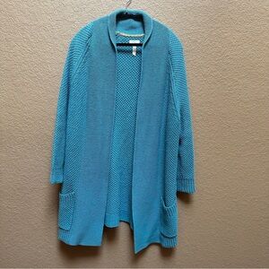 Matilda Jane Teal Open-Front Cardigan
